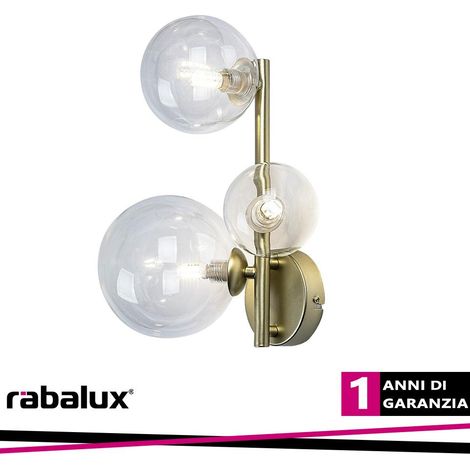 Applique da parete oro vetro sfere 3xG9 Rabalux Aslov (1/3)