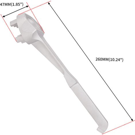 DRUM WRENCH, ouvre-fût universel/clé, clé monobloc en alliage d'aluminium pour couvercle de fût d'huile, ouvre-fût polyvalent, retire facilement les couvercles de fûts d'huile.