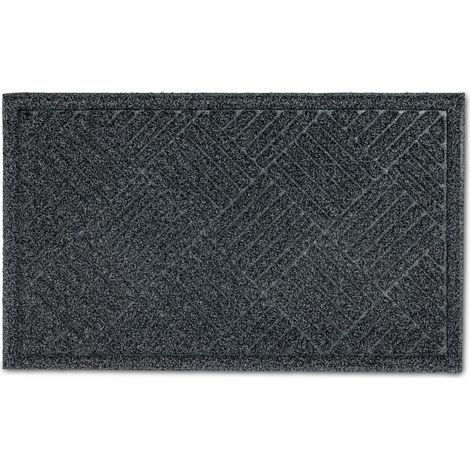 Paillasson extérieur et intérieur - 45 x 75 cm anthracite (1/4)