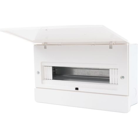 Boîtier de distribution à 16 disjoncteurs avec couvercle de protection en plastique pour usage intérieur et extérieur (1/5)