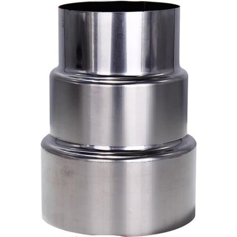 BEBUSINGOTO Kaminrohrreduzierstück aus Edelstahl - Ermöglicht den Anschluss des Gerätes an den Schornstein oder Kaminofen - Optimiert für Kamine, Camping, Holzofen (Ø 90 mm/Ø 70 mm) (1/4)