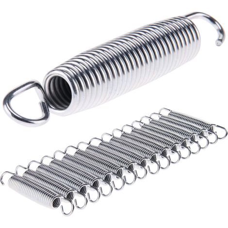 Youyijia 15Pcs Trampoline Spring 5.5" Galvanized Replacement Fitness Trampoline Spare Part Springs Expansion Tension Strong Heavy Duty Springs (1/5)