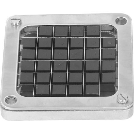 Lame de coupe-frites professionnelle en acier inoxydable pour machine manuelle à couper les pommes de terre, concombres, aubergines et carottes (6 mm / 0,24 po). (1/5)