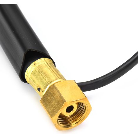 Ensemble de torche de soudage à l'arc à l'argon TIG/WP-26VF : flexible, pliable, avec valve, 4 m de long, pointe de torche flexible de 12 mm² avec valve. (1/4)