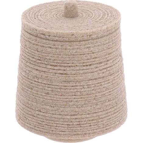 Scatola di cotone in poliresina effetto sabbia - naturale - Tendance (1/5)