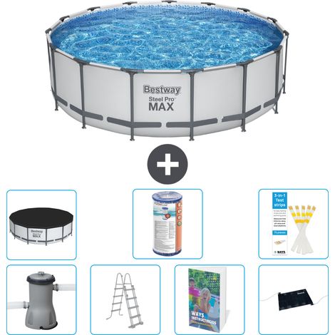 Bestway Steel Pro MAX Rund - 488x122 cm - 8-teilig S619