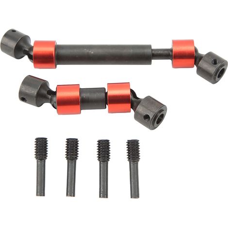 Arbre de transmission central cannelé universel en acier CVD (rouge) pour Traxxas REVO 3.3 et Summit E REVO 2.0 (1/5)