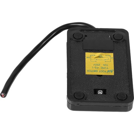 Interrupteur à Pied 220V/380V Commande Marche/Arrêt avec Câble de 10cm Noir (1/5)