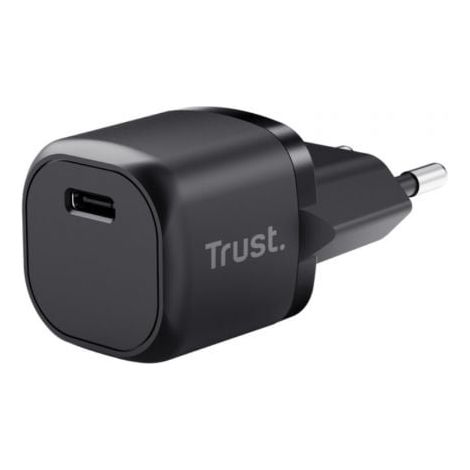 Trust Maxo Chargeur Rapide Prise USB C 20W PD, Adaptateur Secteur Universel (sans Câble) pour iPhone 14/14 Pro Max, iPad, Samsung Galaxy S23 S22 S21, Xiaomi, Huawei, Oppo, Tablet, Voyage - Noir (25174