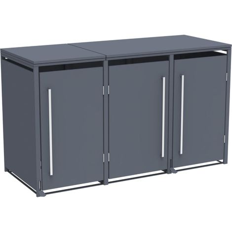 Westmann Mülltonnenbox mit Fußpedal 3er (1/5)