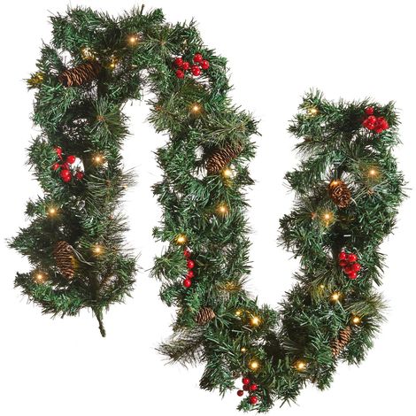 Christmas Garland LED TENALA 180 cm Green (1/5)