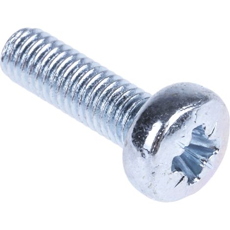 Vis à métaux RS PRO M3 à tête Cylindrique Pozidriv en Acier, 10mm ( Prix pour Sachet de 100 )