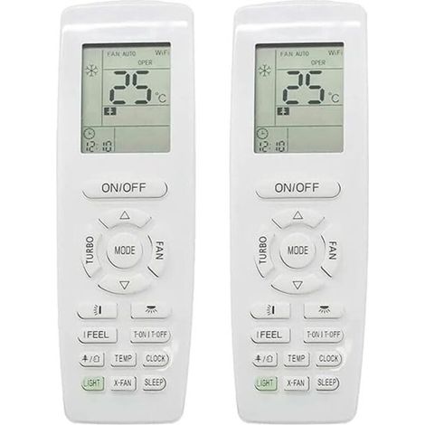 2 telecomandi per condizionatori d'aria YAP1F, per funzione di riscaldamento e raffreddamento, telecomando sostitutivo (1/4)