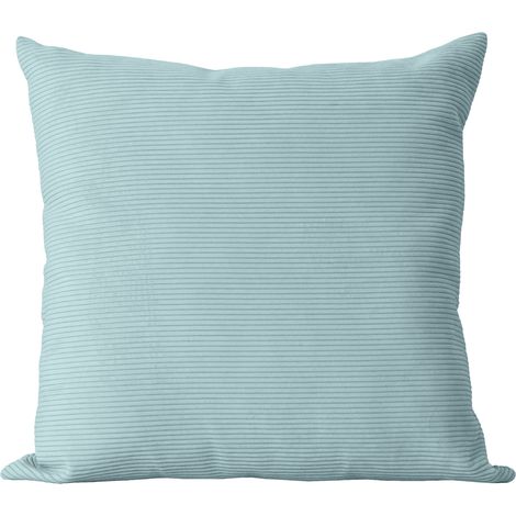 SACASA - Cojín cuadrada de terciopelo turquesa 45x45 cm - DUNE
