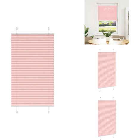 Plissee Rosa 80x150 cm Stoffbreite 79,4 cm Polyester - Plissee - Plissees - Faltrollo - Jalousie (1/5)