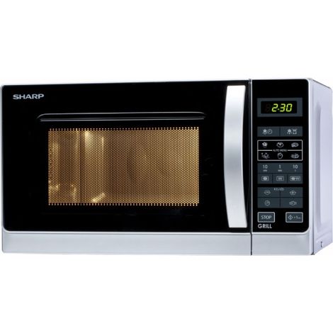 Sharp R-642INW Microondas Combinado 20L Plata Potente