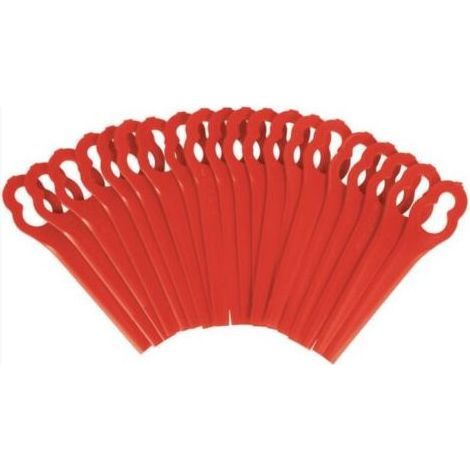 Juego de 100 cuchillas de repuesto para desbrozadoras – Compatible con la mayoría de los modelos eléctricos y de gasolina – Acero endurecido de alta resistencia (1/4)