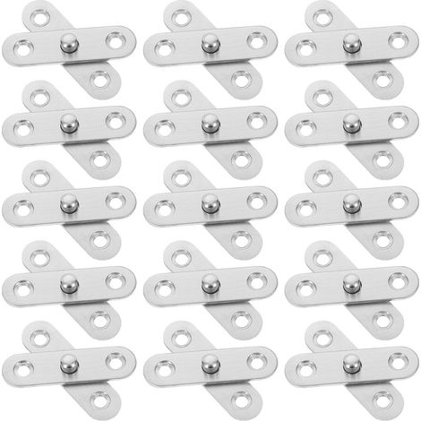 Lot de 20 charnières pivotantes invisibles en acier