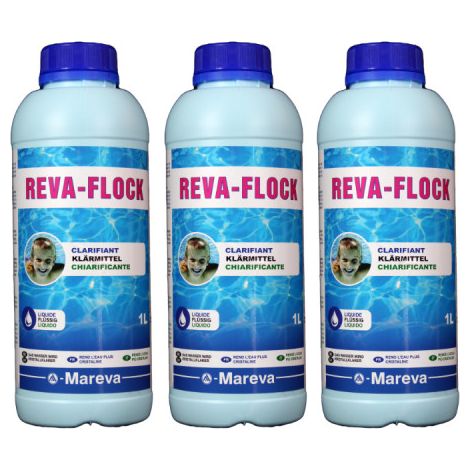 Set di 3 chiarificatori per piscina MAREVA - 1 L - 150019Ux3