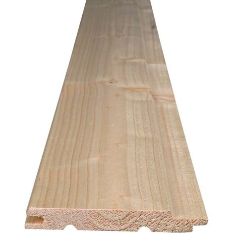 Profilholz Fichte Tanne A-Sortierung Schrägprofil 200 x 9,6 cm 12,5 mm (1/2)