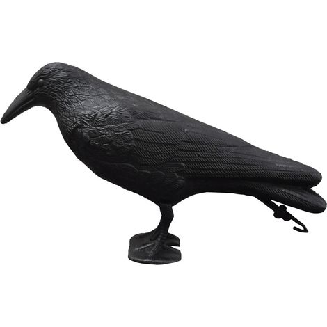 Corbeaux artificiels en plastique, oiseaux noirs, décorations pour fête d'Halloween (1/5)