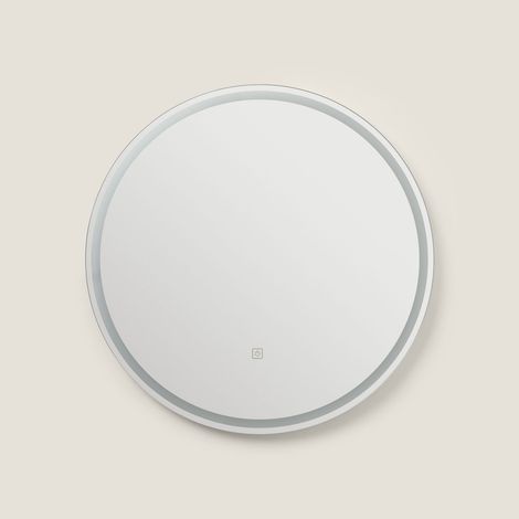 LED-Spiegel Badezimmer Antibeschlag Ø60 cm Jizan 4000K Neutralweiß