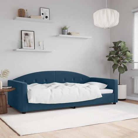 Tagesbett Blau 90x200 cm Samt (1/5)
