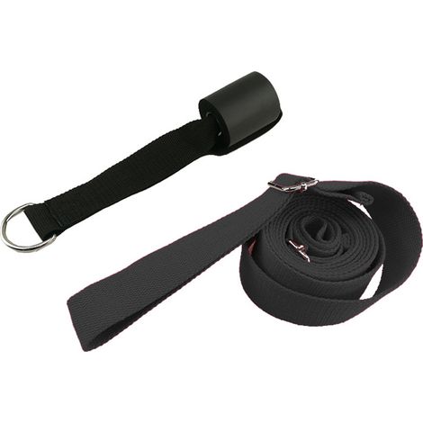 Bandes d'étirement pour jambes - Réglable - Pour thérapie physique et exercices de stretching - 2 pièces (1/5)