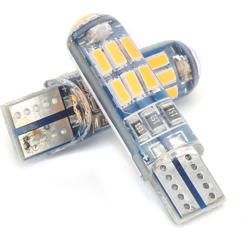 2 pièces Feux de gabarit à LED clignotants étanches RVB pour voiture, ampoules strobe jaunes, petits feux de position (1/5)