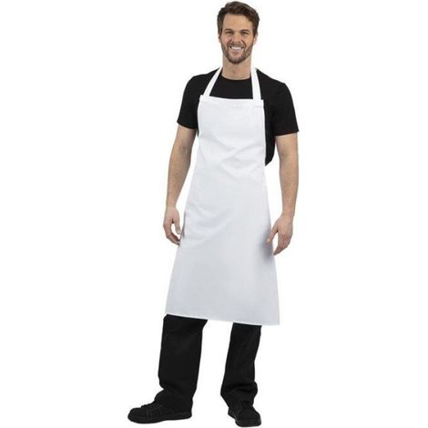 Tablier - Blancs Chefs - XL - Synthétique - Classique - Lavable (1/5)