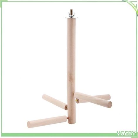 Support de perchoirs pour oiseaux - FAFEICY - Branches d'activité - Bois naturel - Pour perruches & petits perroquets - 10x10x27 cm (1/5)