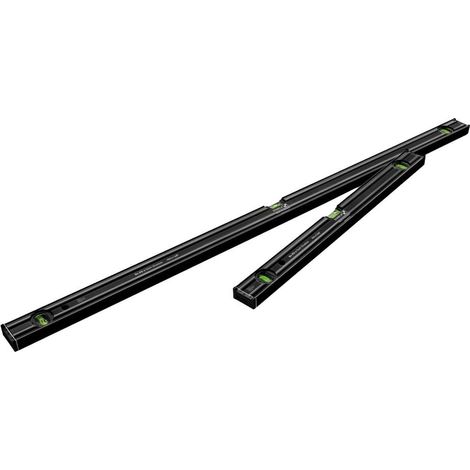 Stabila – Niveaux à bulles 80 AS-2 Dark Shadow – Lot de 2 pièces – Longueur 600 mm et 1200 mm – Précision 0,5 mm/m et 0,75 mm/m (1/3)