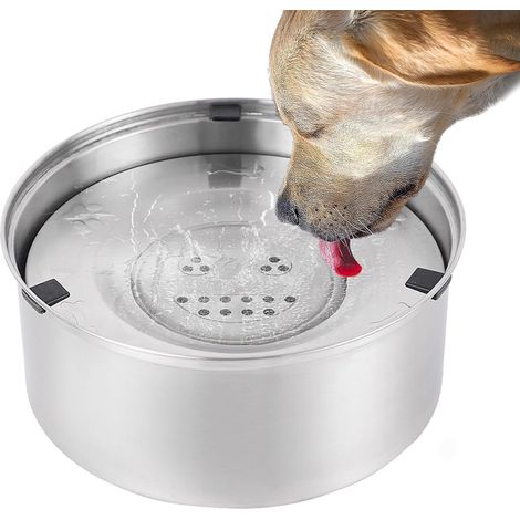 1 Gamelle Acier Inoxydable, Anti-éclaboussure, Flotteur, Chien Taille Moyenne