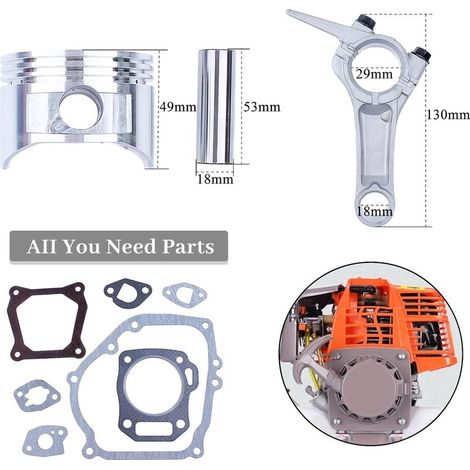 Kompletter 68-mm-Kolbenring-Pleuelstangen-Motordichtungssatz für Honda GX160 GX 160 5,5 PS 4-Takt-Benzinmotor, Generator, Wasserpumpe (1/5)