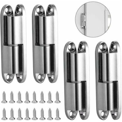 Charniere Porte Placard, 4pcs Charnières de Portes avec Vis 231-1 Charnière Porte Inoxydable Démontable, Paumelles de Porte pour La Maison Meubles Matériel Armoire Garde Porte Tiroir (1/3)