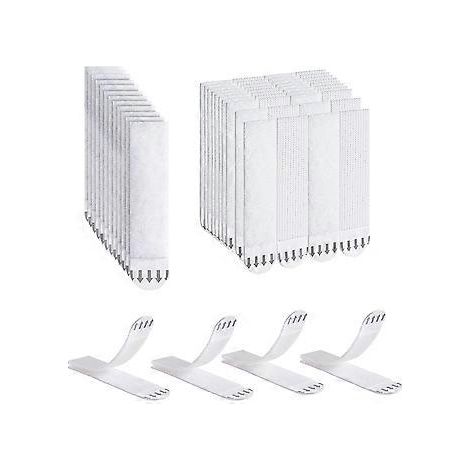 Bandes adhésives pour accrocher des photos, 36 paires (72 bandes), fixations auto-adhésives sans perçage, adhésif puissant pour cadres et affiches (1/5)
