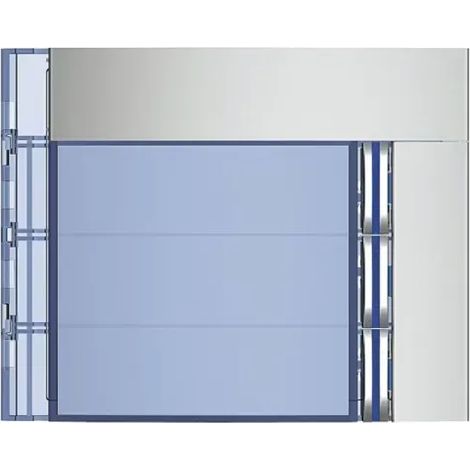 BTICINO 352031 - Frontale 3 pulsanti su colonna singola finitura Allmetal