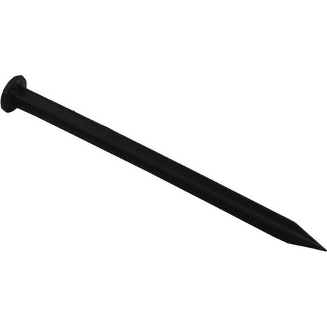 Erdnägel 25 cm, Befestigungsnägel, Garten Heringe, Bodenanker, Schwarz
