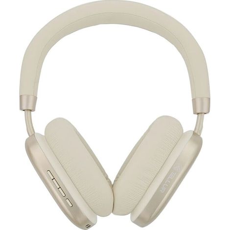 Auriculares Bluetooth supraaurales Tellur Shade con cancelación activa de ruido (ANC), color beige. (1/3)