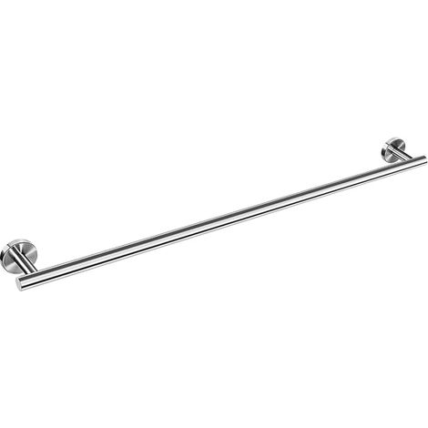 80 cm Bathroom Wall Mounted Towel Bar, Silver