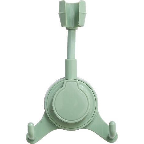 Support de douche réglable universel à ventouse, support douchette (vert) (1/4)