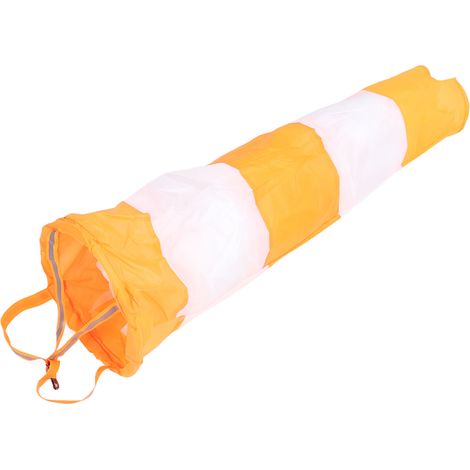 Windsack zur Windrichtungsmessung, orangefarbener Polyesterbeutel, 80 cm, für den Außenbereich, Flughafen, fluoreszierend (1/5)