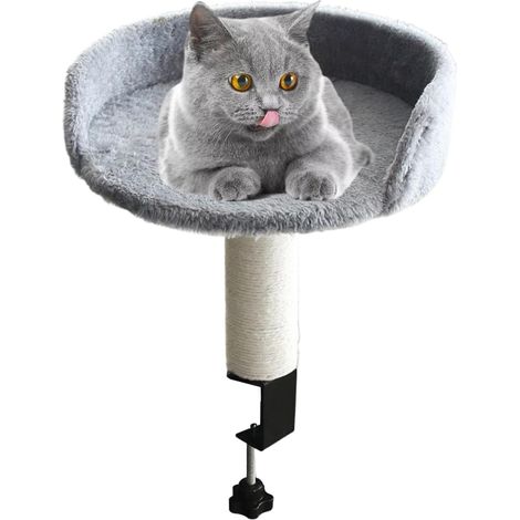 Lit De Chat Fixé Au Bureau Amovible Hamac pour Chat de Bureau Nid Doux et (1/5)
