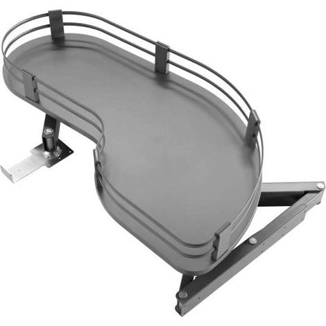 Ferrure d'angle uniko anthracite – Pour caisson profondeur mini 500 mm – Largeur mini 900 mm – Charge 25 kg – Version fil plat – Vibo