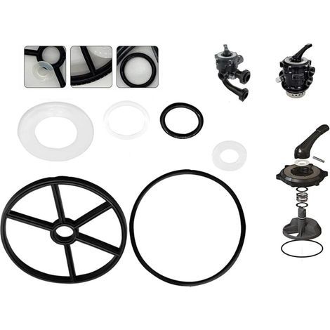 Pièces de filtre à sable pour piscine. kit de joint araignée. valve de rechange Hayward Vario Flo multiport de 5.1 cm. compatible avec le kit Hayward 1 1/2" SP0710 SP0710X SP0711 SP0712 (1/5)