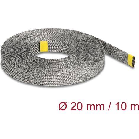Delock Funda trenzada para protecciÃ³n EMI estirable 10 m x 20 mm