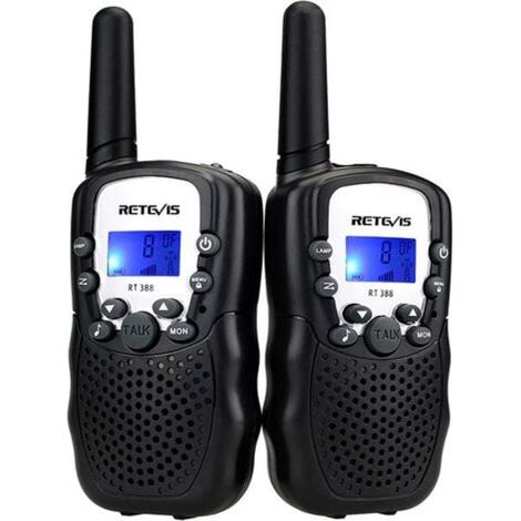 Talkie-walkie Retevis RT388 pour enfants, portable rechargeable longue portée, cadeau jouet garçons 3-12 ans, lampe torche VOX, camping aventure en famille extérieur (1 pièce) (1/5)