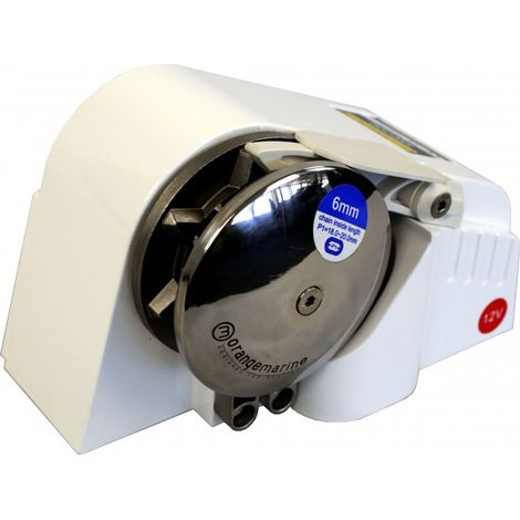 Guindeau électrique 300w 12V - inox - 6mm DIN/ISO horizontal sans poupé - ORANGEMARINE -