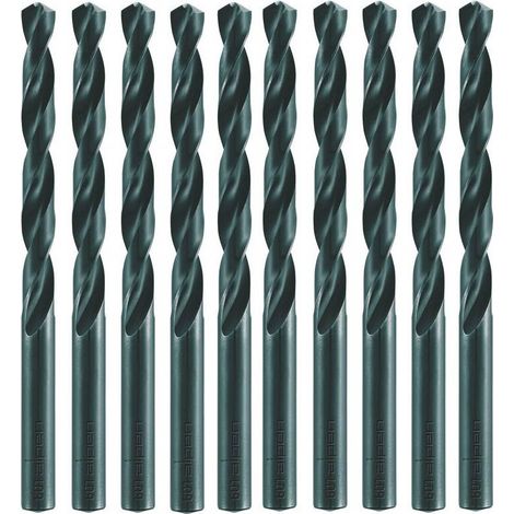 10 Forets HSS DIN 338 RN Pointe Fendue - Aciers, Fontes 118° D. 1.5 x Lt. 40 x Lu. 18 x Q. 1.5 mm x Z5xd - Diamwood