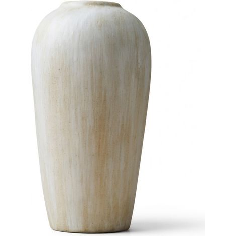 Vase en céramique style wabi-sabi blanc moyen